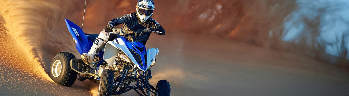 2015 Yamaha ATV riding in sand